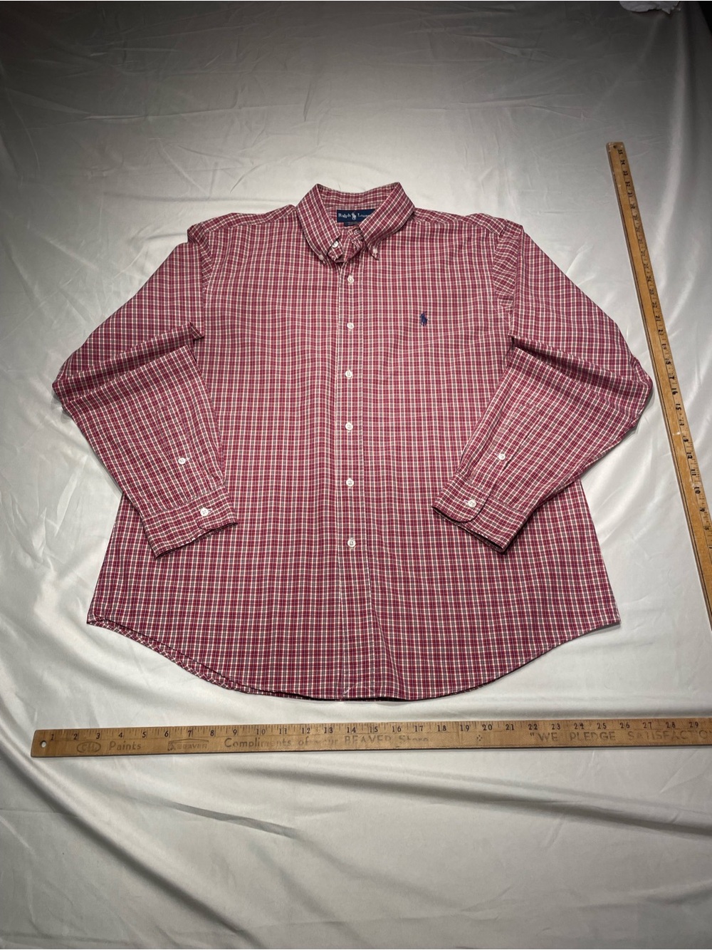 Ralph Lauren size XL Red Plaid Button-Down Shirt - Men